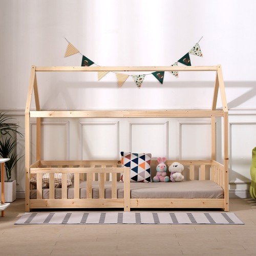 Pine wood house - house, kids