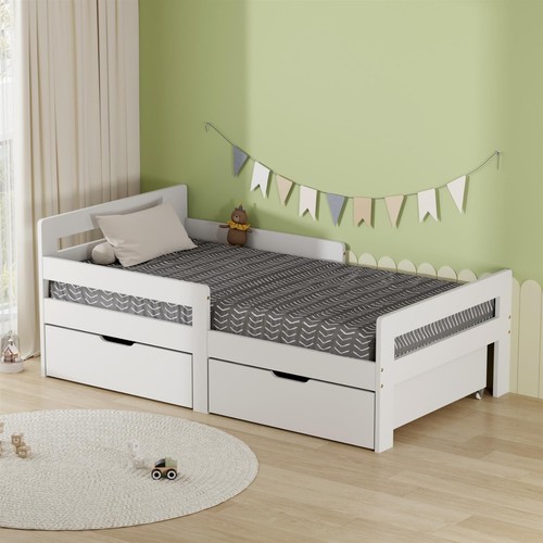 Junior wooden bed - wooden, toddler